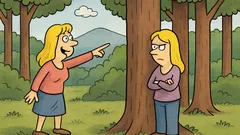 Виц: Две блондинки са в гората...