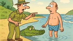 Виц: Господине, не можете да се къпете...