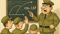Виц: В казармата лейтенантът пише формули...