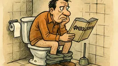 Виц: Напоследък често си мисля в тоалетната...