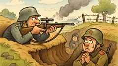 Виц: В окопите снайперистът вика „Иван!“