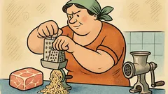 Виц: На Таня се развали месомелачката...