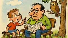 Виц: Татко, бухалът риба ли е?