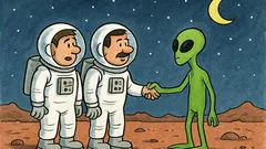 Виц: Българин и македонец срещат извънземни...