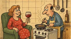 Виц: Мястото на жената е в кухнята…