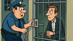 Виц: Млад шофьор спиран за скорост...