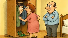 Виц: На кого говориш в гардероба?