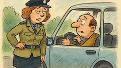 Виц: Спира ме жена катаджийка...