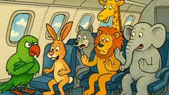 Виц: Летят животните в самолета… троп-троп!