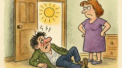 Виц: Пиян мъж отваря вратата…