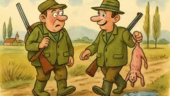 Виц: Двама ловджии се прибират към селото…