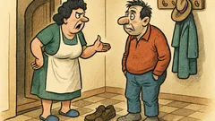 Виц: Колко пъти да не влизаш с обувките?