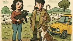 Виц: Блондинка боядисва косата и среща овчар