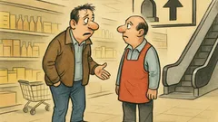 Виц: В хипермаркет мъж търси жена си