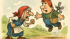 Виц: Баба Яга крещи на Карлсон