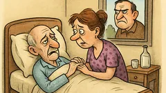 Виц: Мъж на смъртно легло...