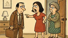 Виц: При всеки развод вината е 50/50