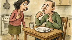 Виц: Жена пита мъжа си: „Яде ли?“