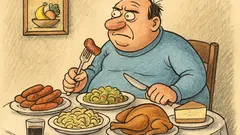 Виц: Не мога да отслабна, храня се добре