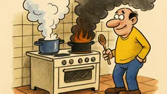 Виц: Готвенето е проста работа...