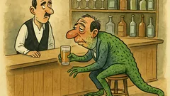 Виц: В кръчмата бозайникът става влечуго