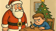 Виц: Скъпи Дядо Коледа, пиша ти върху шкурка