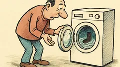 Виц: Защо пералнята не се отваря веднага?