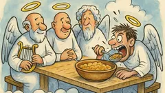 Виц: Седят праведници в Рая – идилия...