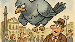 Виц: Притеснителният гълъб лети и стиска...