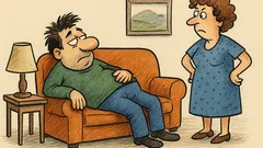 Виц: Мъж се търси? Погледни дивана