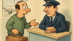Виц: На летището пътник пита служителя…