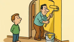 Виц: Сине, иди да гледаш как баща ти