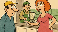 Виц: Миме, какъв е този мъж в кухнята?!