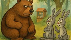 Виц: Мечокът праща зайци за цигари