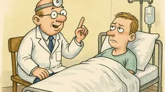 Виц: В болницата докторът сяда до леглото