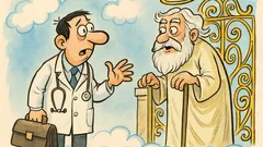 Виц: Лекар отива при свети Петър