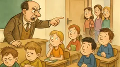 Виц: Добро утро, ученици! Къде е Славчо?