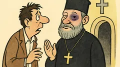 Виц: Стефан Пройнов пита попа за синина