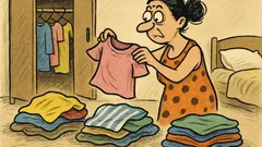 Виц: Сортирах летните дрехи в три купчини…