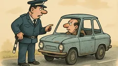 Виц: Катаджия спира стар „Запорожец“