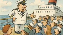 Виц: Капитанът събира всички на палубата…