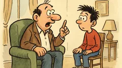 Виц: Сине, ти вече си голям...