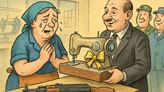 Виц: В руски секретен завод за шевни машини...