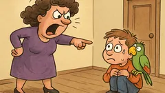 Виц: Майката беснее, папагалът трепери в ъгъла