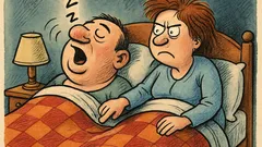 Виц: Ако хъркам, не ме ръчкай