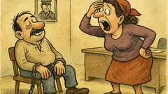 Виц: Хванали Вуте да краде от работа