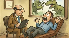 Виц: В кабинета на психолог — динозаври!