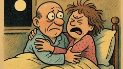 Виц: Страх ме е. Гушни ме!