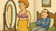 Виц: Жена пред огледалото казва на мъжа